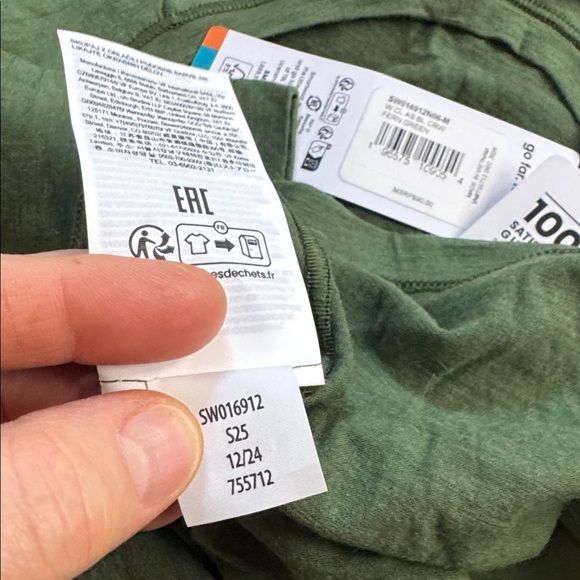 Smartwool everyday merino wool crew long sleeve top fern green women’s M NEW - Picture 8 of 9